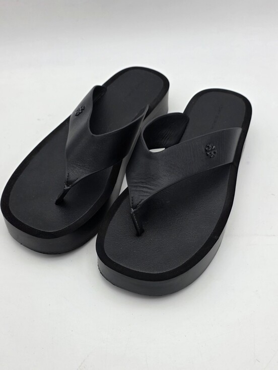 Tory Burch Shoes - Tory Burch Black Platform Thong Sandals
